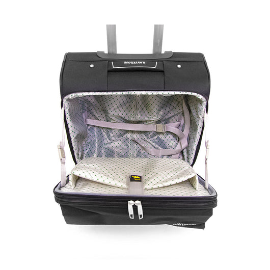 Trolley Valigia Morbida Bagaglio a Mano in Poliestere 4 Ruote Ravizzoni Pechino Nero