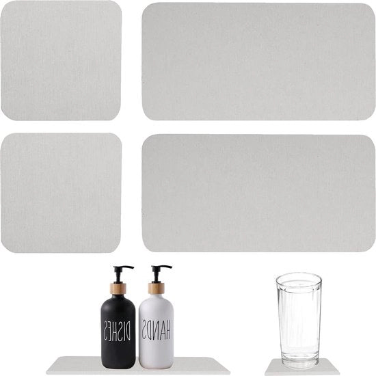 Sottopannelli assorbenti di argilla di diatomea - Contenitore di sapone di argilla di diatomea - Pietre assorbenti per bicchieri disinfettanti a mano - Fusti di acqua - Fusti cosmetici vegetali con contenuto HTML.