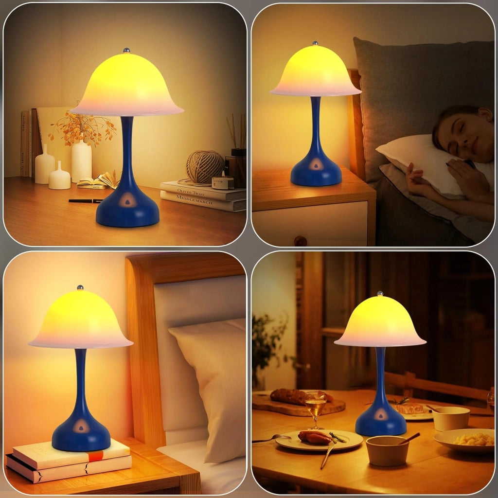 ZMH Lampada da tavolo LED wireless USB ricaricabile per camera letto