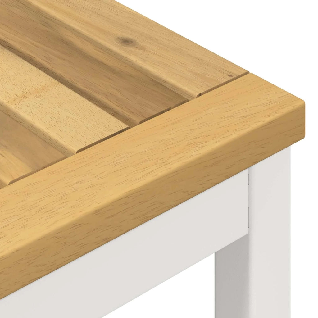 Tavolo Bar da Giardino Bianco 141 x 80,5 x 105 cm 901783