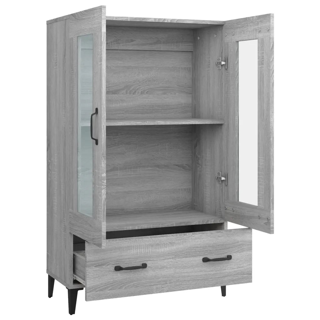 Credenza Grigio Sonoma 70x31x115 cm in Legno Multistrato 817481