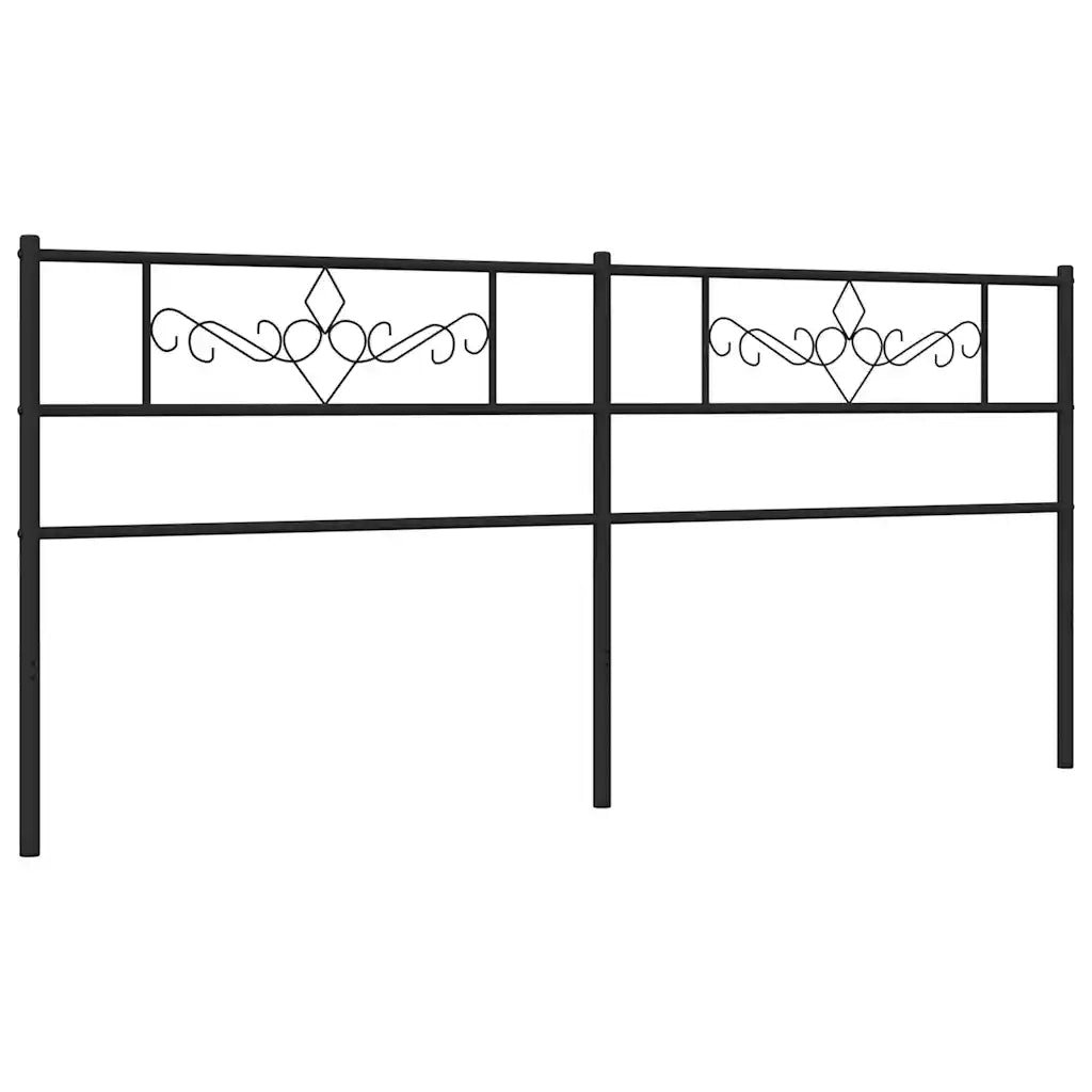 Testiera di Ricambio in Metallo Nero 200 cm 355305