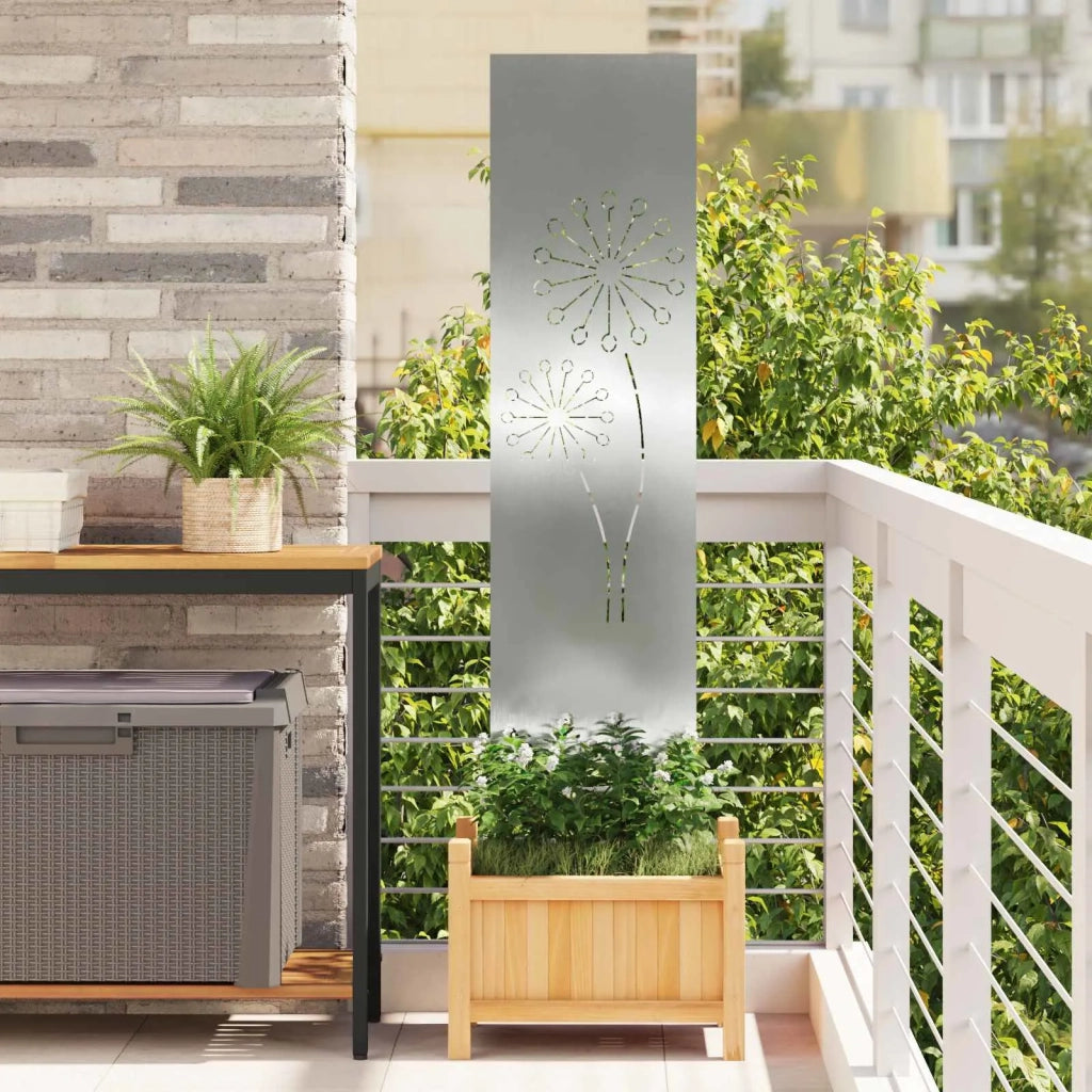 Schermo per privacy in giardino Traforo Argento 32 x 140 cm 876236
