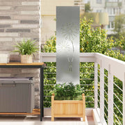 Schermo per privacy in giardino Traforo Argento 32 x 140 cm 876236