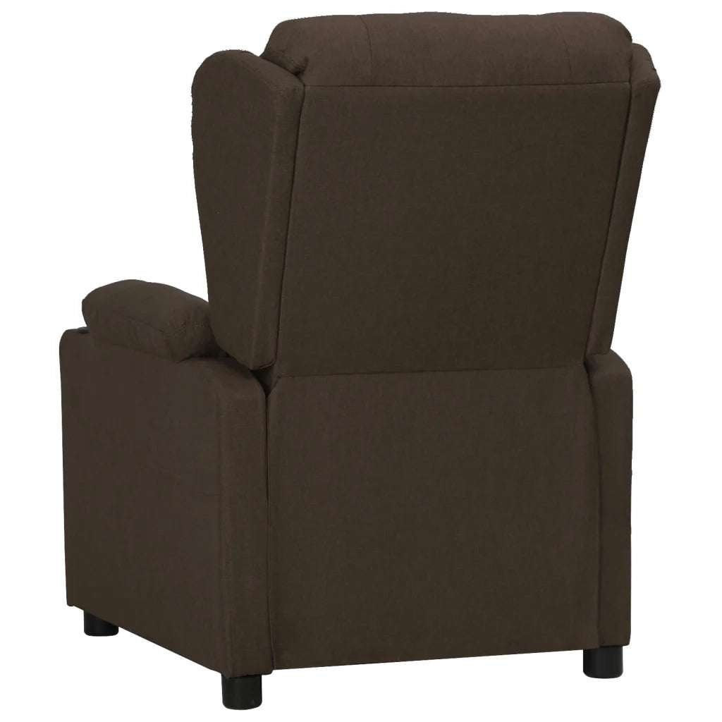 Poltrona Reclinabile Marrone Scuro in Tessuto cod mxl 23455