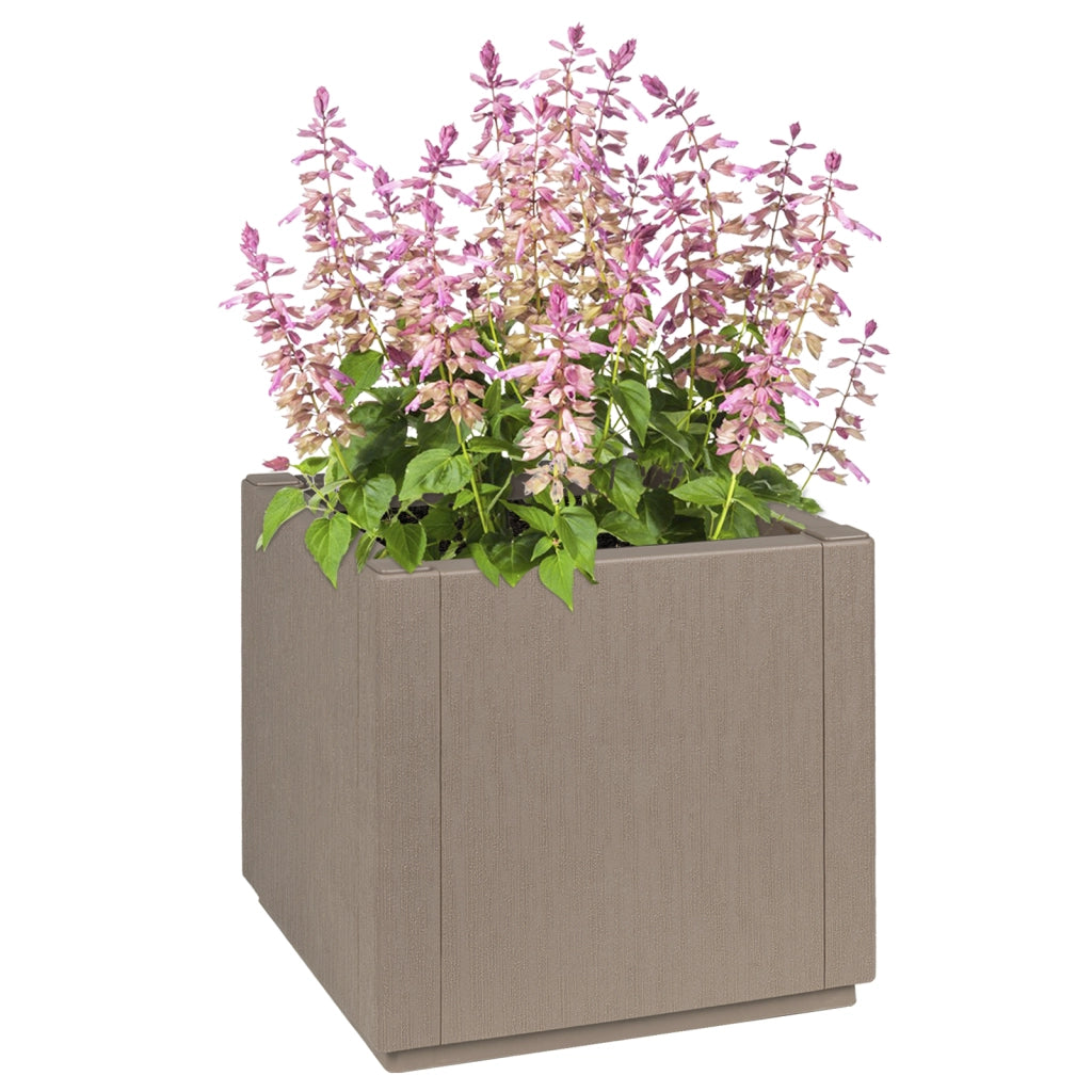 Fioriera da Giardino  Marrone Chiaro 36x36x35 cm in PP