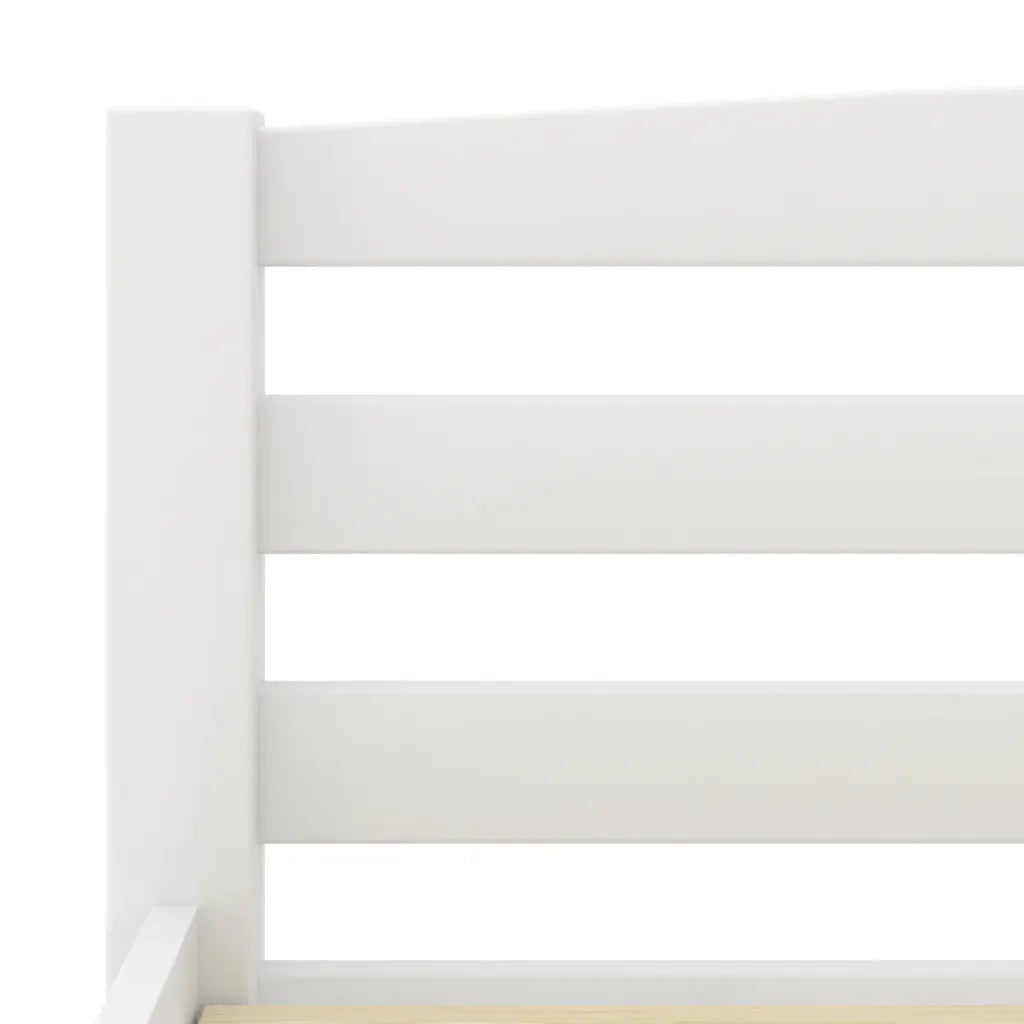 Giroletto senza Materasso Bianco 180x200 cm in Legno di Pino 322073