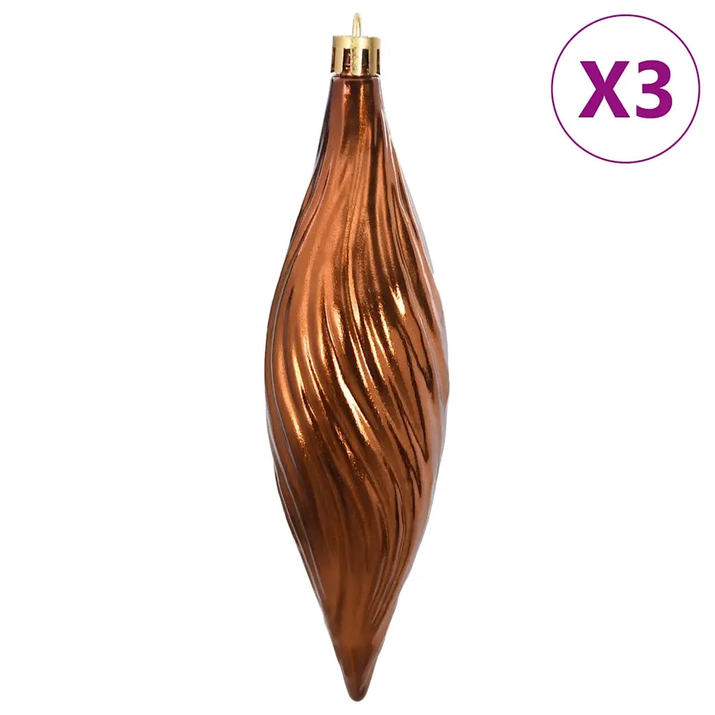 Palline di Natale 98 pz Marroni Ø3/4/6 cm 4100014