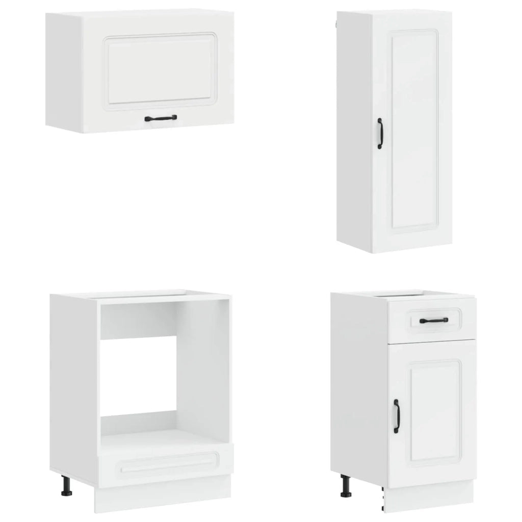 Unità Cucina KALMAR 8 pcs Bianco Lucido Legno ingegnerizzato 3438197