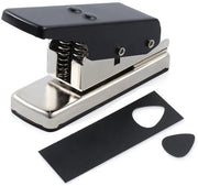 Fabbricatore di plettre per chitarra - taglierina per plettro - plettro per chitarra - piastra pesante - taglierina per carta in plastica - plettro unico per chitarra - adatto per diversi materiali - nero
