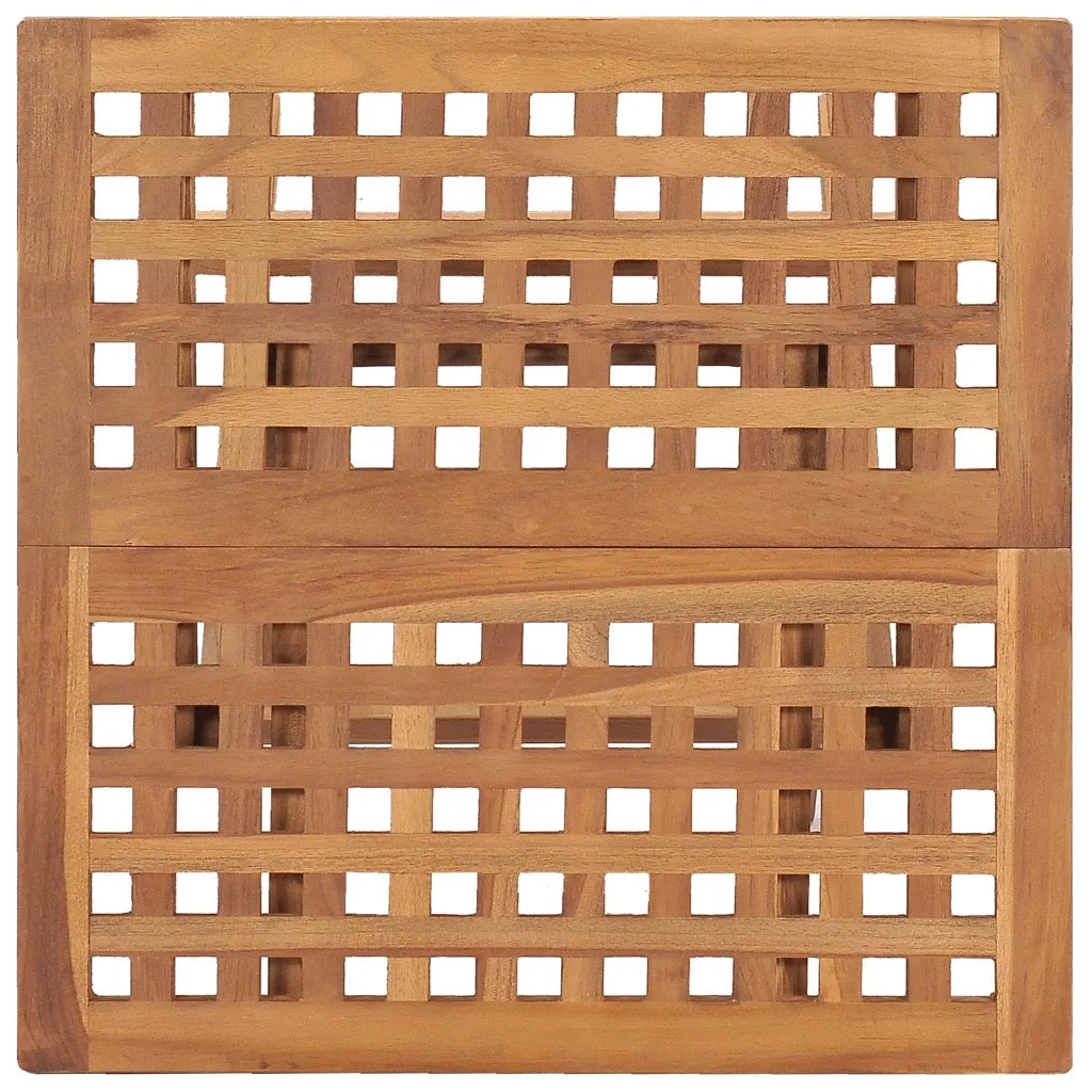 Set da Pranzo Giardino Pieghevole 3 pz Cuscino Massello di Teak 3063215