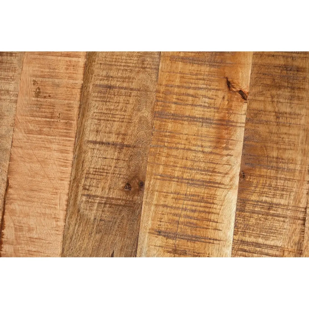 Tavolo da pranzo LODEN – Legno massiccio di mango verniciato – 200 cm – Stile industriale