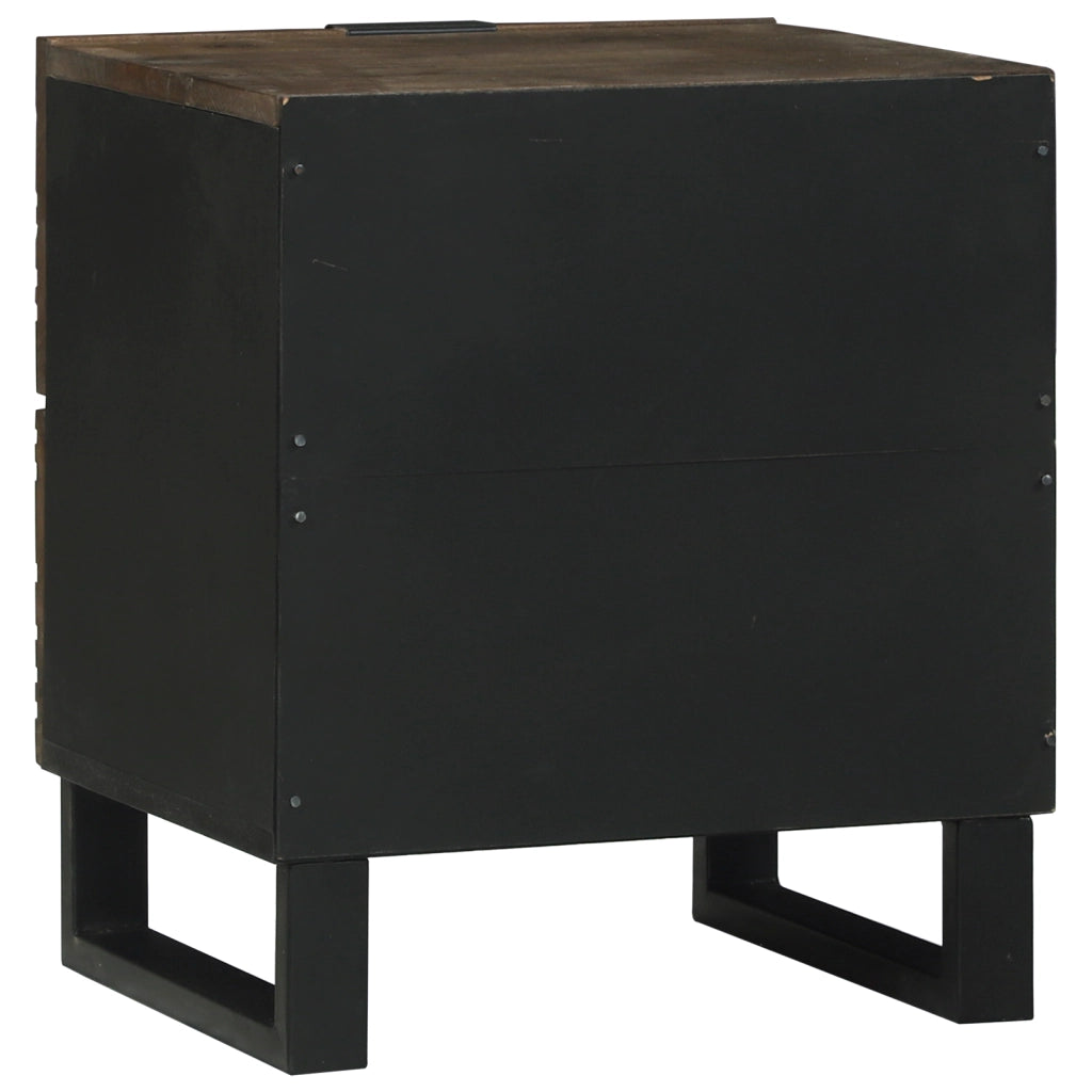 Set di Comodini 2 pcs 40x33.5x46 cm Legno Massello Mango