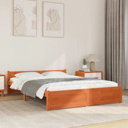 Struttura del letto Marrone cerato 205.5 x 95.5 x 51 cm