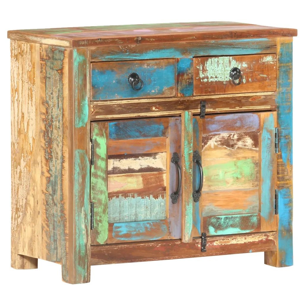 Credenza 70x35x65 cm in Legno Massello di Recupero
