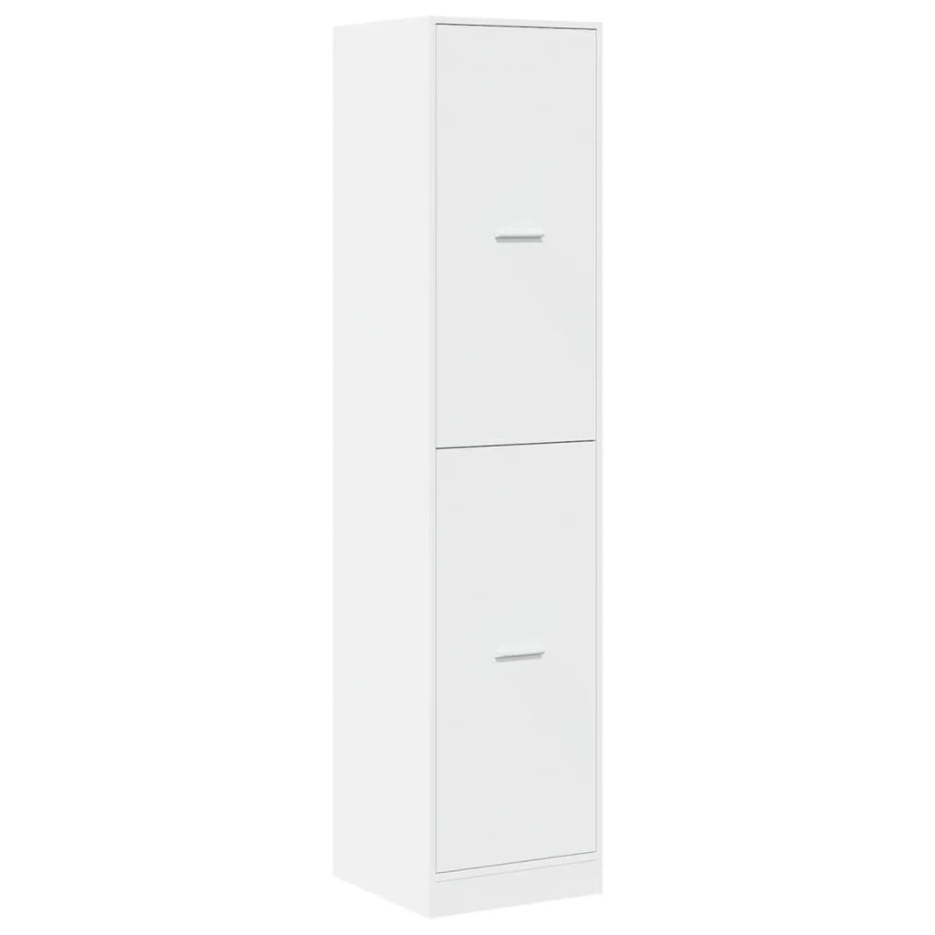 Mobiletto da farmacia bianco di grande capacità 40 x 41 x 174,5 cm in legno composito bianco 02_0055667