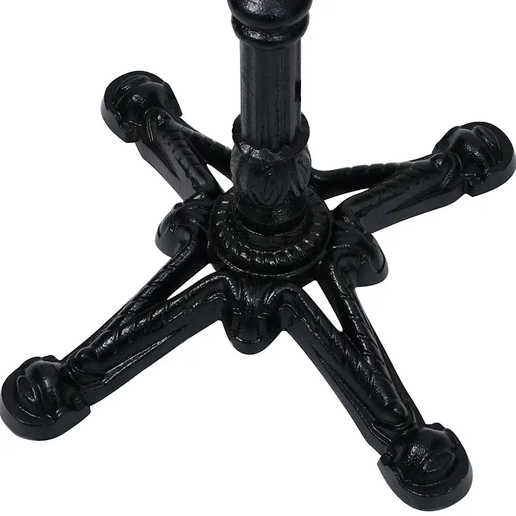 vidaXL Gamba per Tavolino da Bistrò Nero 52x52x72 cm in Ghisa