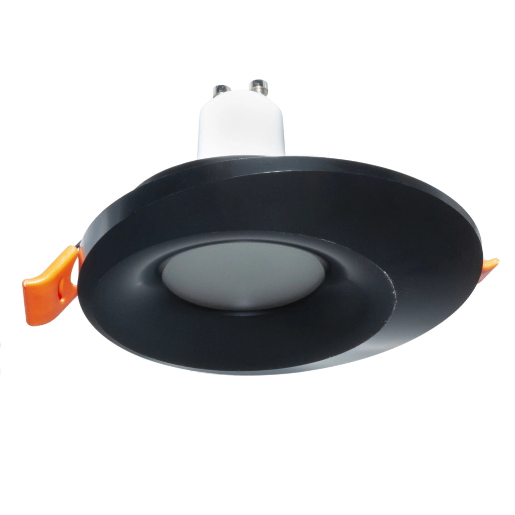 Faretto nero lampada LED 8W GU10 incasso 65mm luci soffitto negozio cucina 230V LUCE 4000K