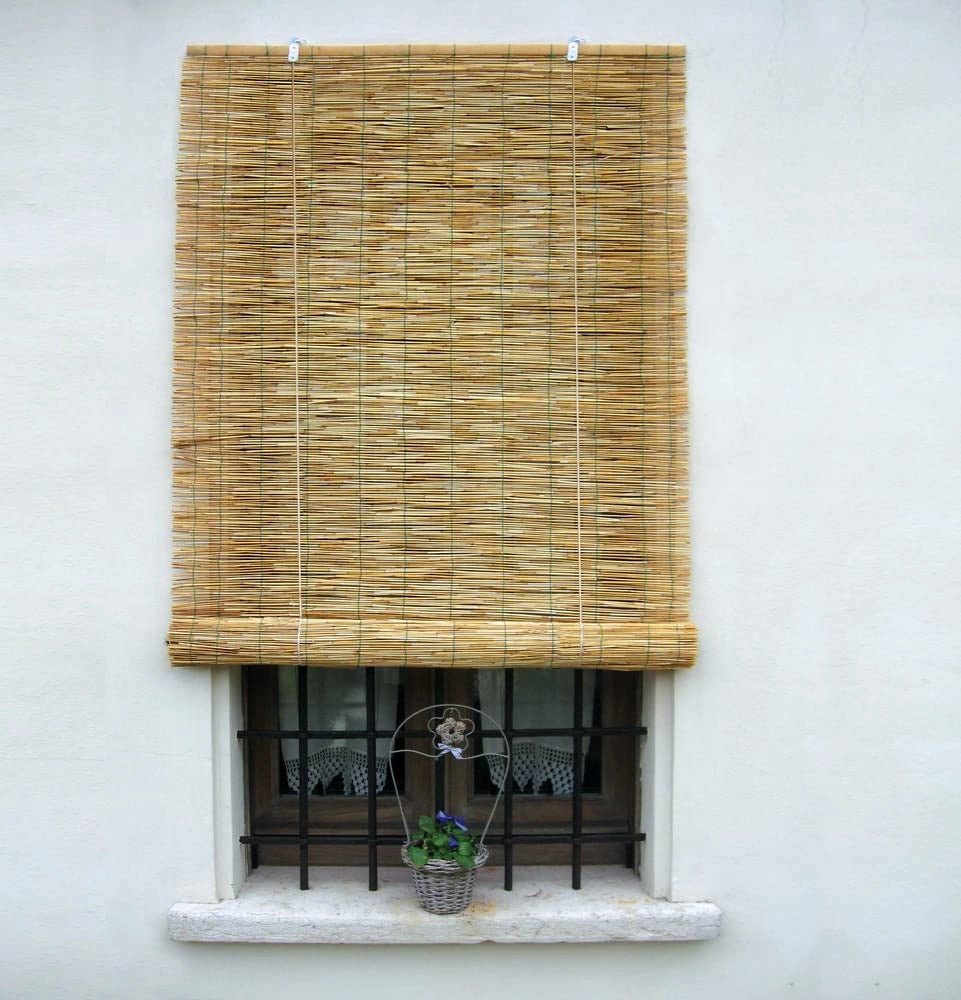 Arelle Stuoia in Canniccio Naturale con Carrucola Cm 100 x 260 H