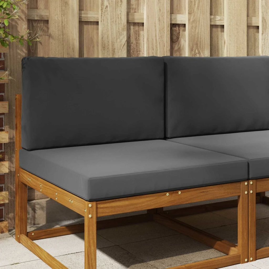 Cuscino per divano da esterno 2 pcs Antracite Poliestere