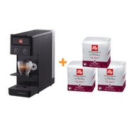 illy Caffe' Macchina da Caffe'  a Capsule Iperespresso Y3.3 Nero + 54 Capsule INTENSO