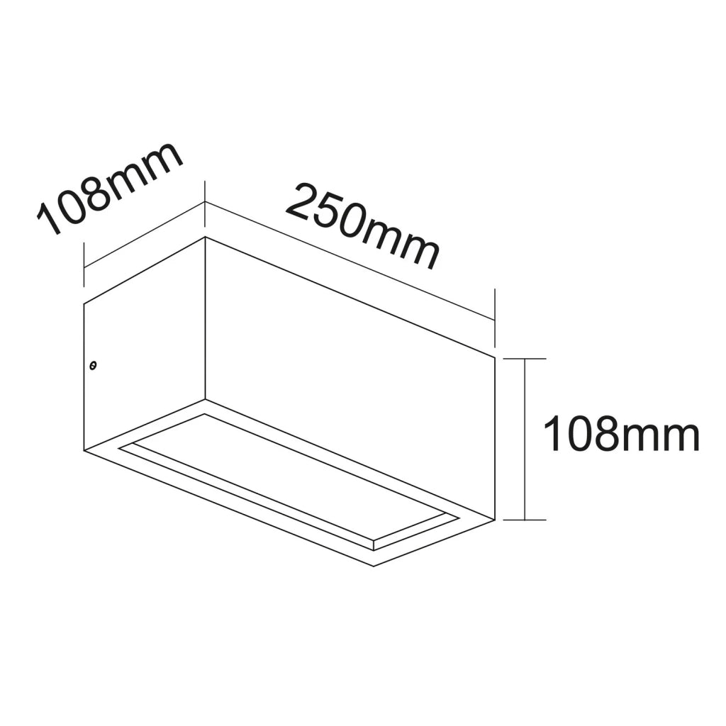 Applique led da parete colore bianco mod. Vigo 1