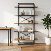 Libreria 5 livelli 100 x 35 x 175,5 cm PB Legno di quercia 8007784