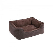 Cuccia per cani cuccia rivestita in tessuto stile orsetto sfoderabile e lavabile in lavatrice 75 cm marrone 12_0000789