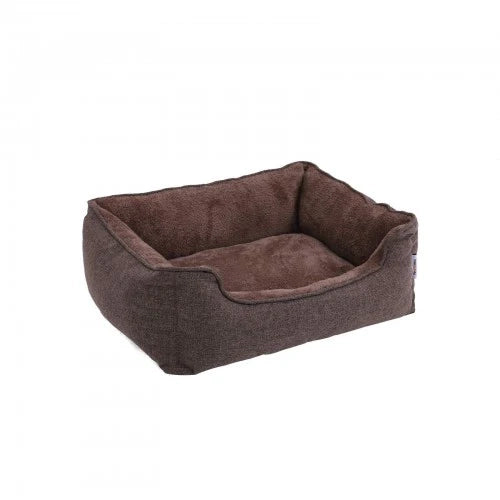 Cuccia per cani cuccia rivestita in tessuto stile orsetto sfoderabile e lavabile in lavatrice 75 cm marrone 12_0000789