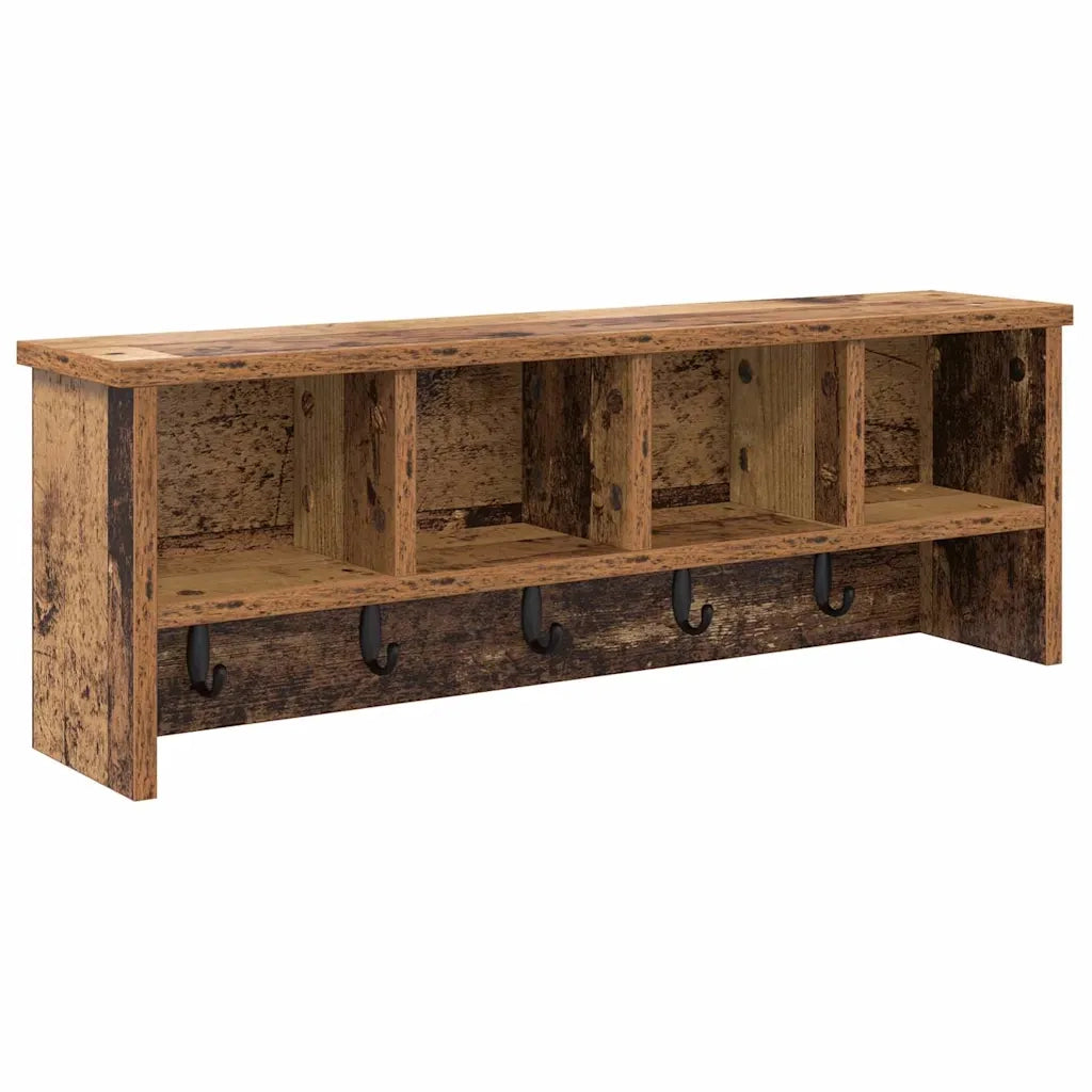 Appendiabiti a muro Legno vecchio 75 x 16 x 26 cm CFW8158889