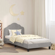 Struttura letto bambini con testata-Giroletto per bambini Grigio Chiaro 90 x 200 cm 268352