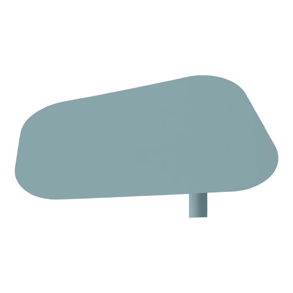 Tavolino Laterale da Divano Nastätten Metallo Piano Trapezoidale - Blu opaco [en.casa]