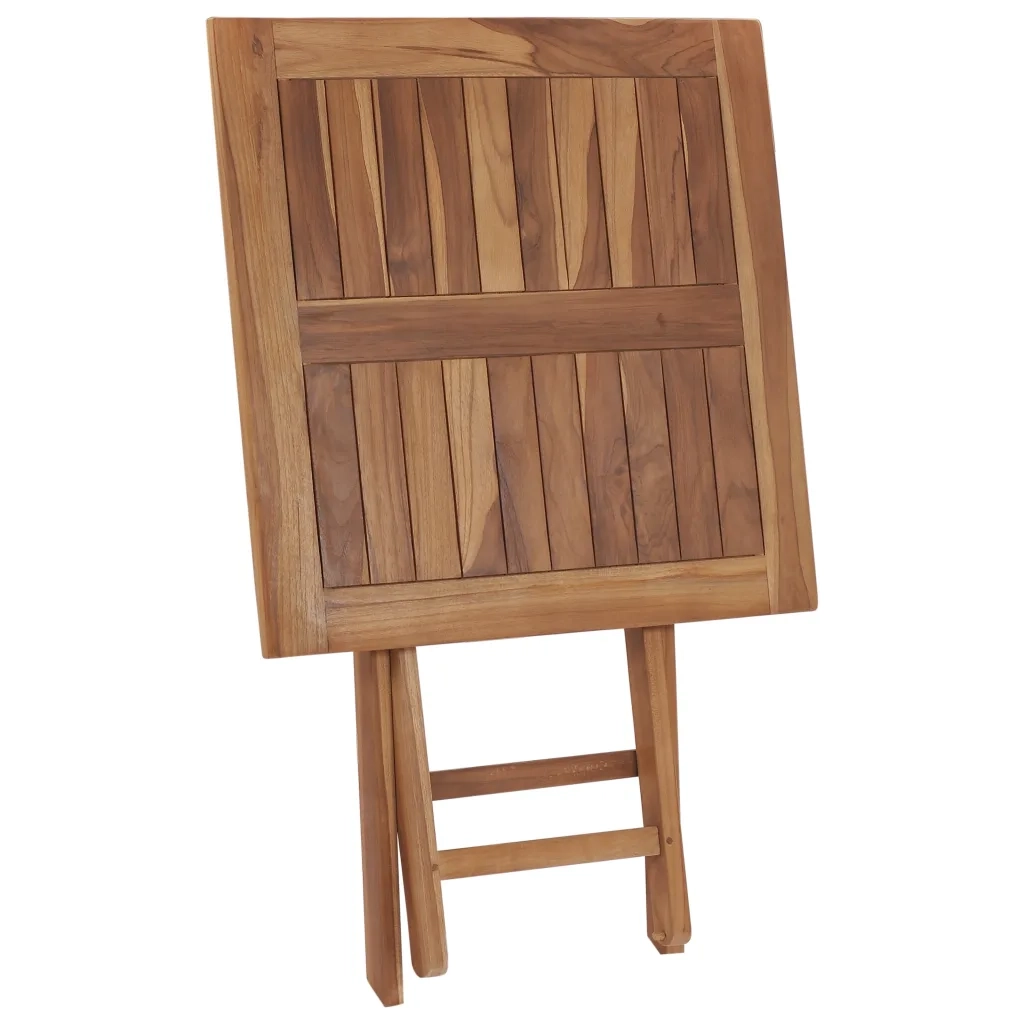 Tavolo da Giardino Pieghevole 60x60x75 cm in Massello di Teak cod mxl 34146