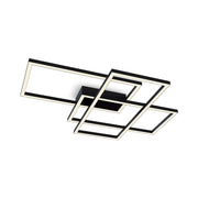 Maytoni Plafoniera Moderna Line 1 luce LED integrato nero alluminio diffusore acrilico