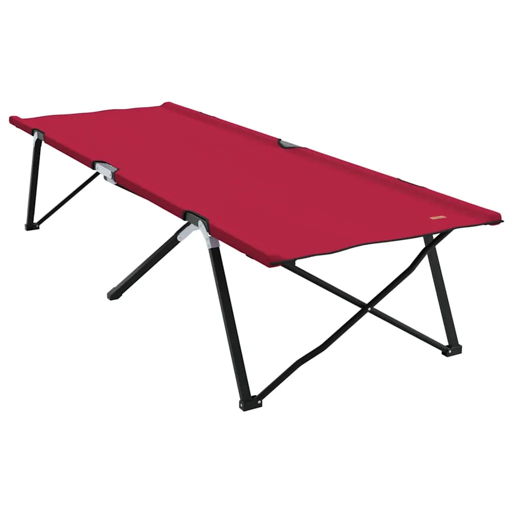 Letto da campeggio pieghevole 2 pz Rosso 206 x 76 x 74 cm CFW4256740