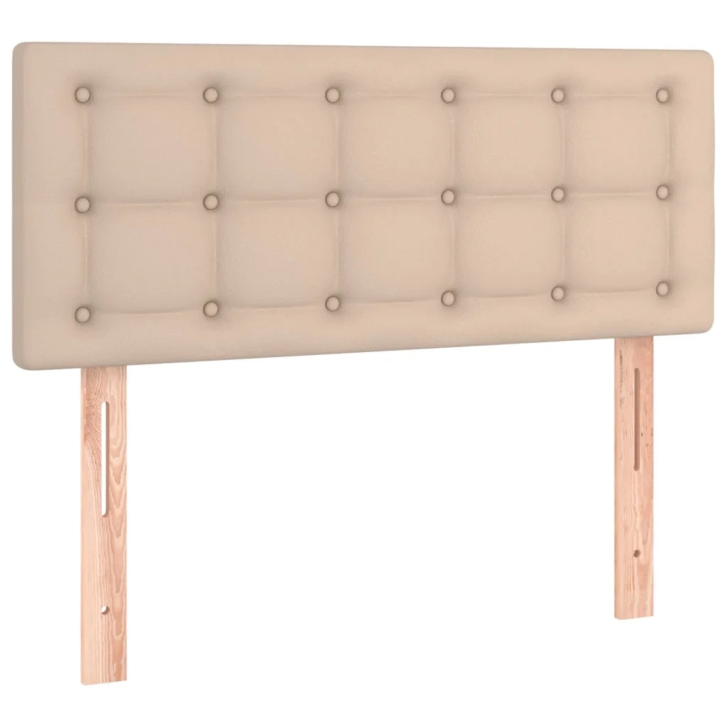 Giroletto a Molle con Materasso Cappuccino 90x200 cm Similpelle