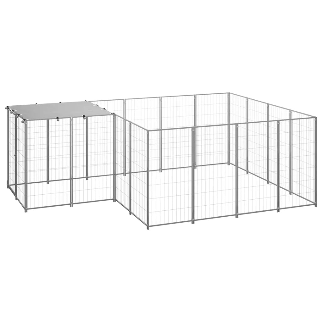 Gabbia per Cani Argento 6,05 mÂ² in Acciaio   cod mxl 48575