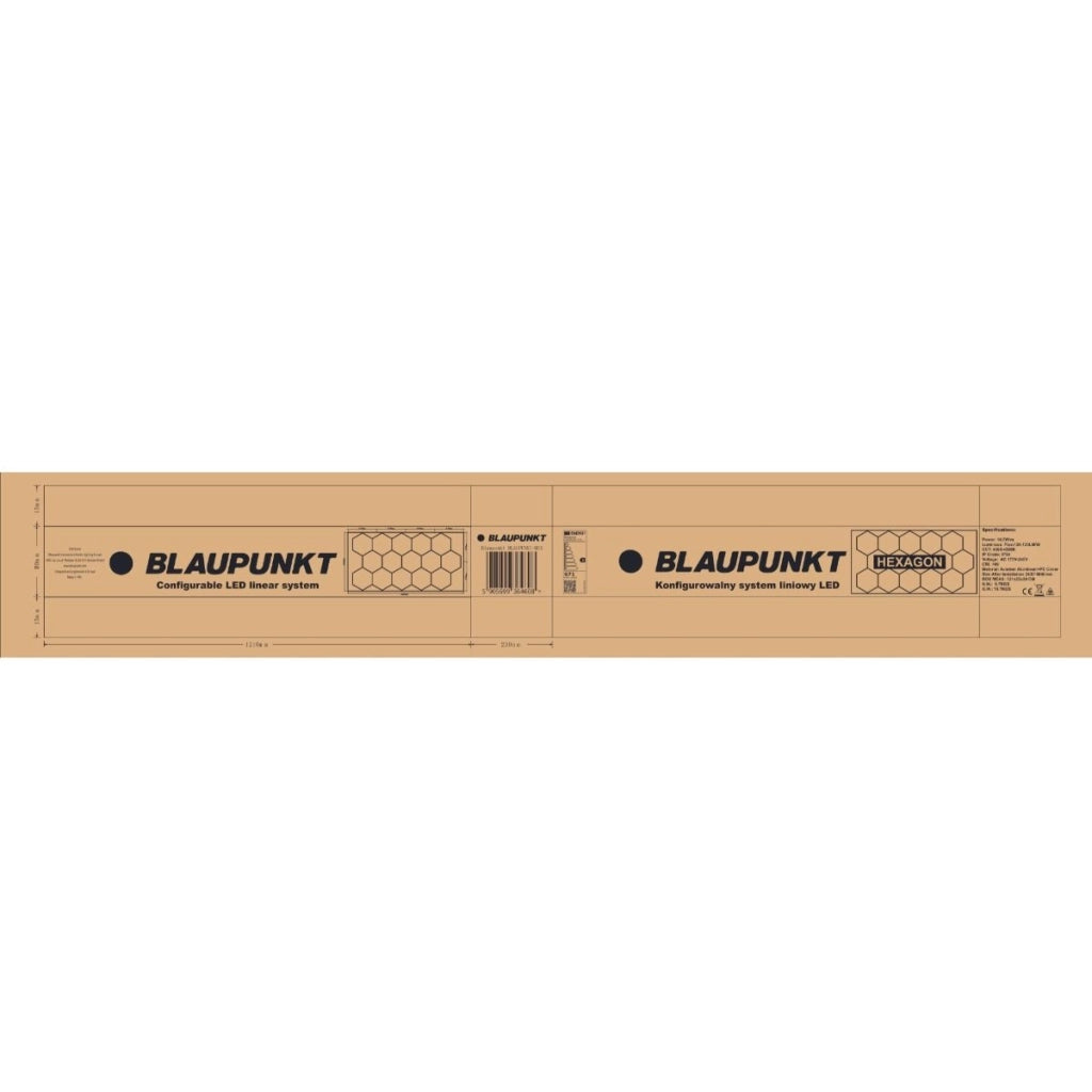 Blaupunkt lampada LED esagonale 650W 483x243cm 4000K IP54