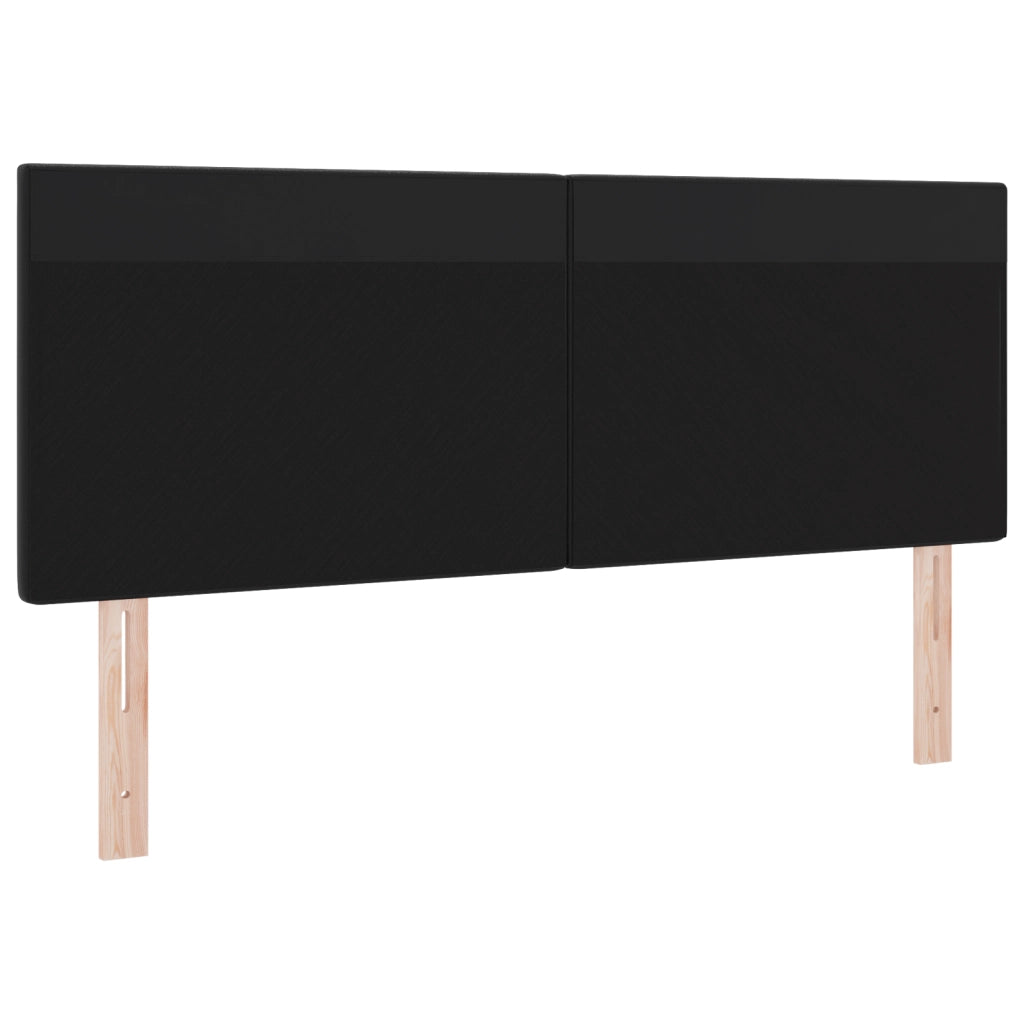 Testiera  Design Semplice Nera 140 cm in Finta Pelle