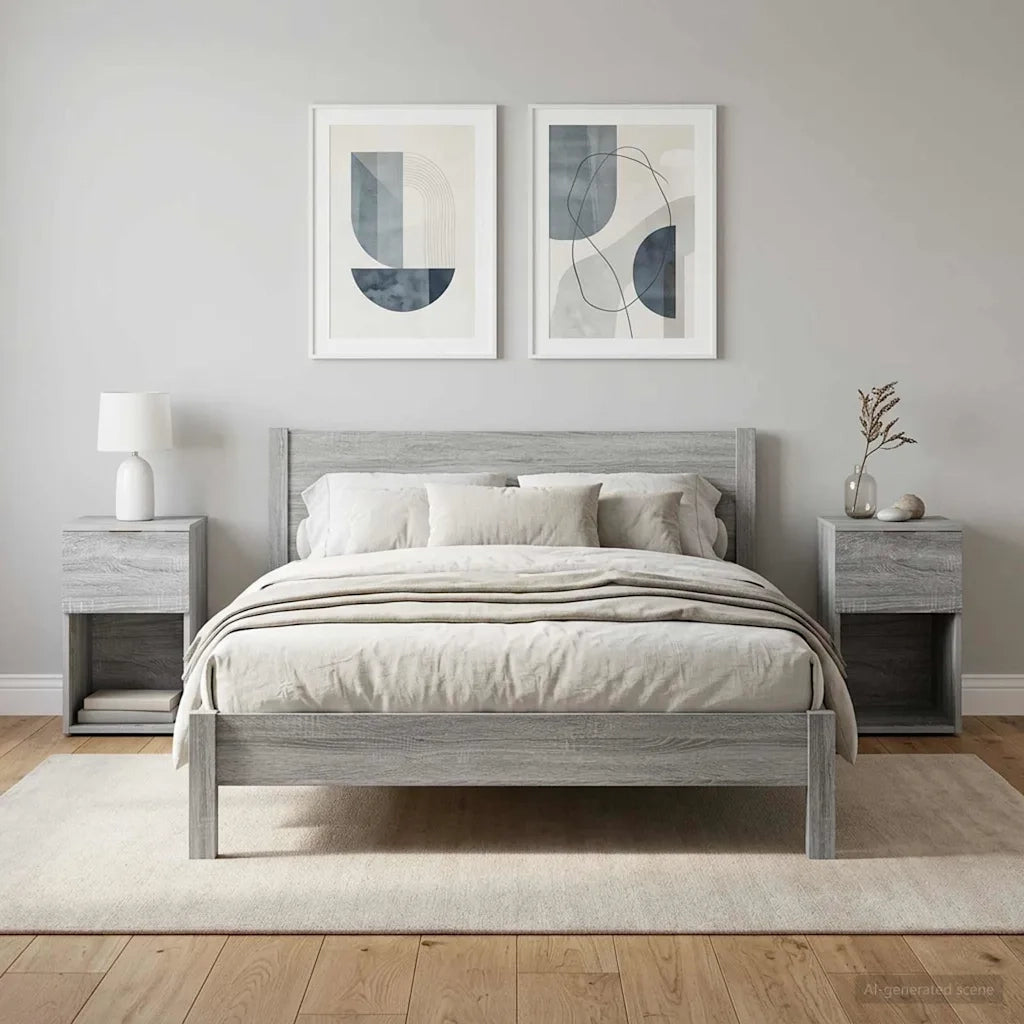 Armadietto per letto 2 pz Grigio Sonoma 29 x 31,5 x 49 cm CFW2676032
