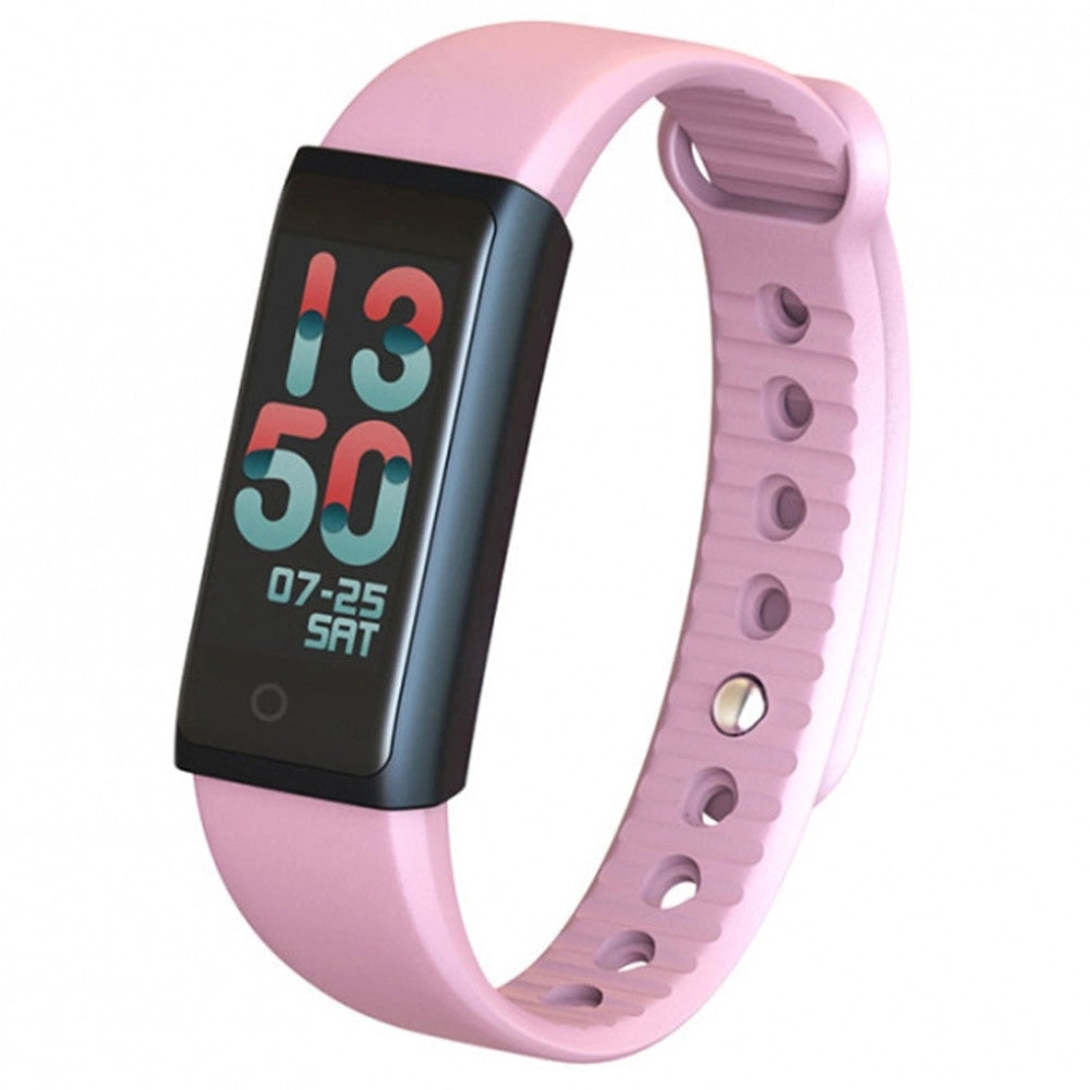 Trade Shop - Smartband Bracciale Rosa Orologio Sport Bluetooth Sonno Battito Per Android Ios -