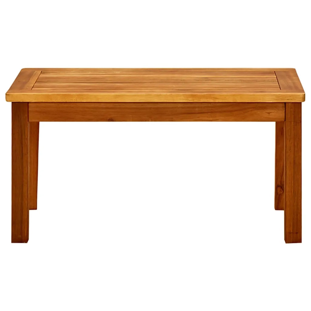 Tavolino da Giardino | Tavolino da esterno 70x40x36 cm in Legno Massello di Acacia
