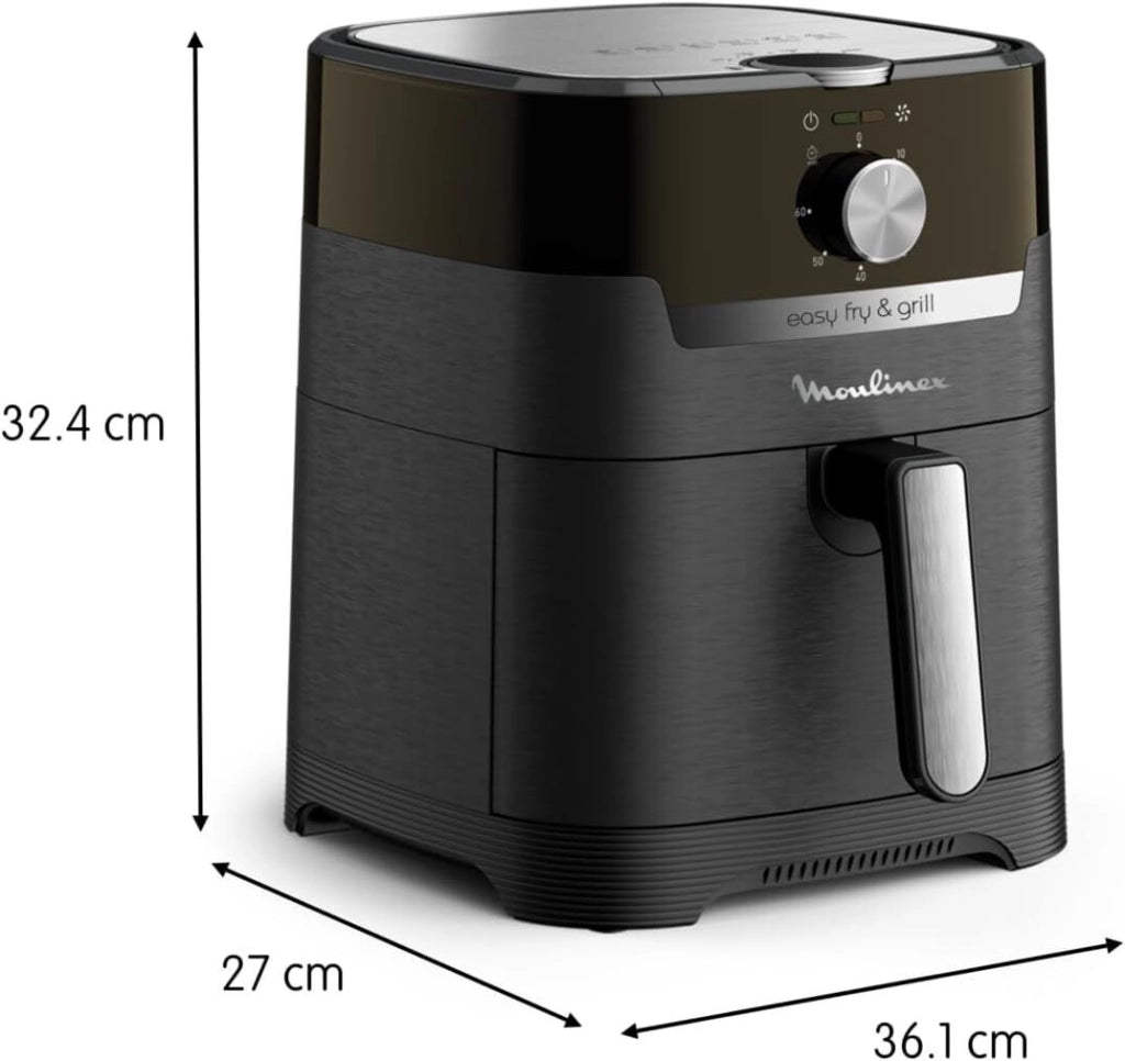 Moulinex EZ501810 Easy Fry and Grill Friggitrice ad aria 4.6 L 1400 W 8 Programmi Digitale colore Nero