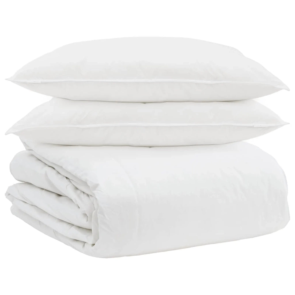 Set di Piumoni con cuscino 3 pcs Bianco Piuma d'anatra 3377042