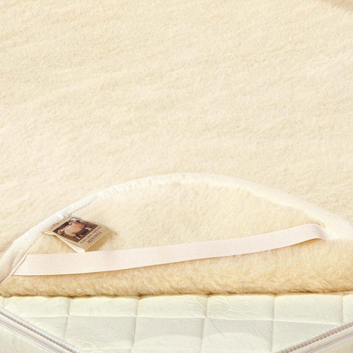 Coprimaterasso Pura Lana Merinos Singolo Antidecupito 1250gr Cober Stevil