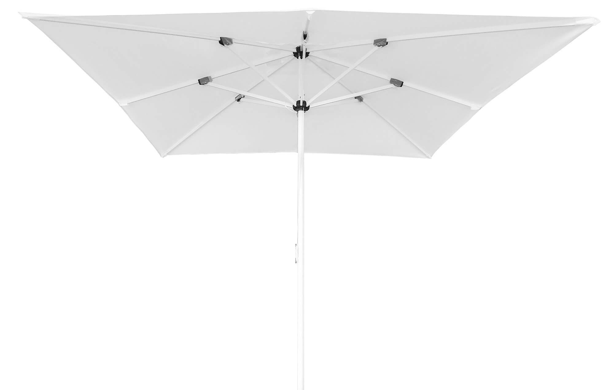 Ombrellone da Giardino 3x3 m Palo Ø48 mm in Alluminio e Poliestere Bianco