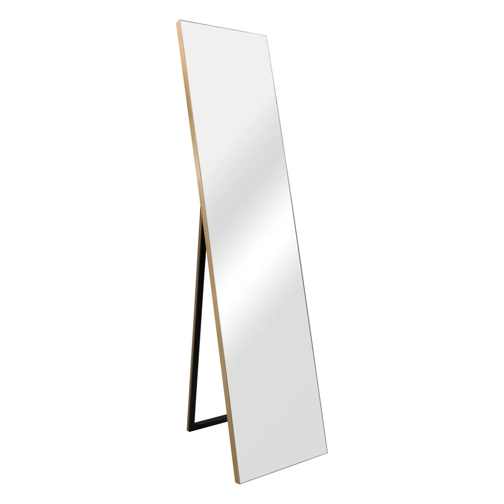 Specchio a figura intera basculante 150 x 35 cm oro 03_0007969