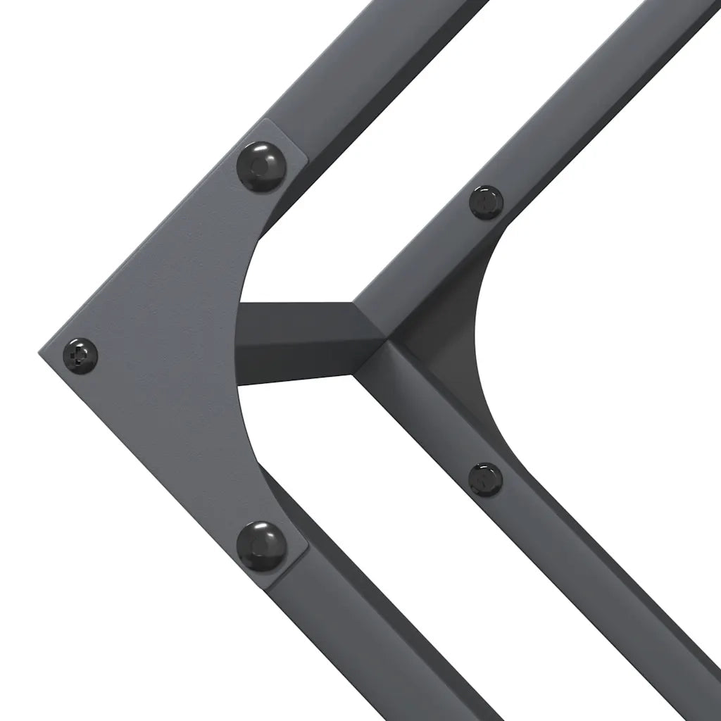 Rastrelliera per Legna da Ardere Antracite 100x25x100 cm CFW1750362