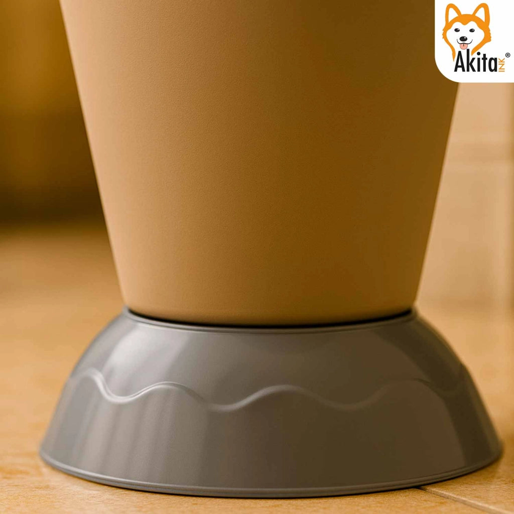 Akitaink Portaombrelli Vulcano Design Moderno 50cm Marrone