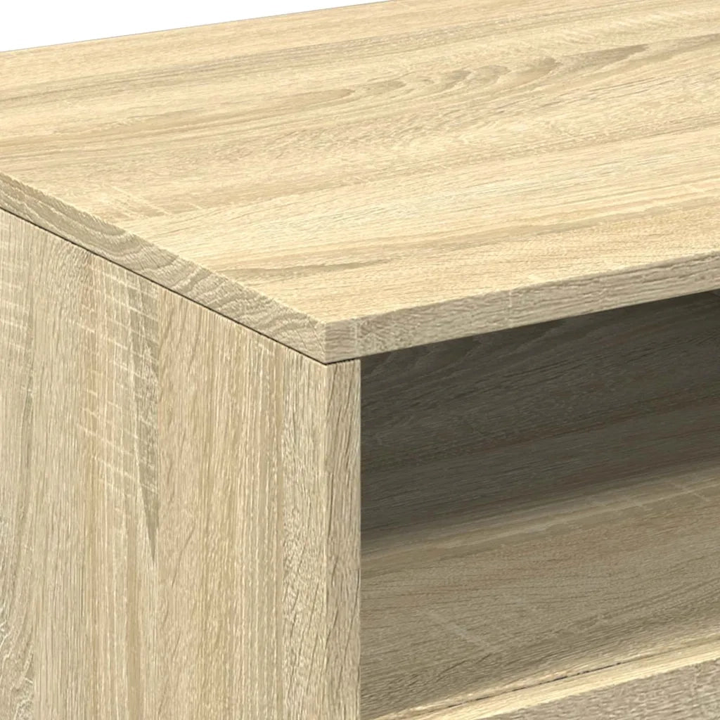 Tavolino da Salotto-Tavolino da soggiorno Gambe in Metallo Rovere Sonoma 90x49x40 cm